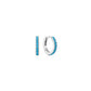 Aqua Blue Row Huggie Earrings