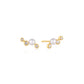 Zig-Zag Shell Pearl Stud Earrings