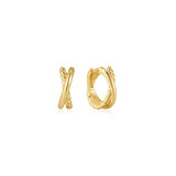 Entwined Dual Huggie Earrings
