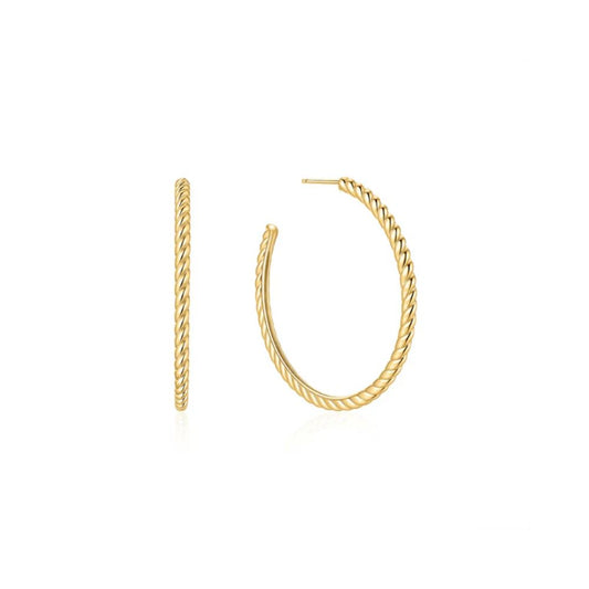 Twisted Oversized Hoop Earrings