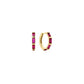 Rose Holiday Huggie Hoop Earrings