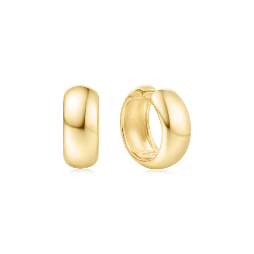 Medium Chubby Huggie Hoop Earrings
