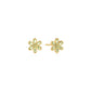 Mint Green Floral Stud Earrings