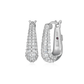 Citadel Rectangular Hoop CZ Earrings