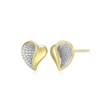 YGP CZ Amour Heart Stud Earrings