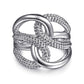 Sterling Silver Bujukan Wide Twisted Ring