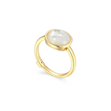Rose Quartz & Mother of Pearl Ring