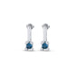Earrings with Blue Stone
