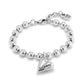 UNOde50 Silver Beaded Bracelet in Medium