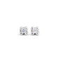 UnoDe50 Silver Earrings with Clear Stone