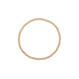 3MM 14K Gold Filled Shine Bright Beaded Bracelet - 7"