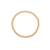 4MM 14K Gold Filled Shine Bright Beaded Bracelet - 7"