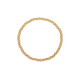 4MM 14K Gold Filled Shine Bright Beaded Bracelet - 7"