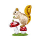 Swarovski Squirrel & Mushrooms