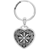 Floral Heart Key Fob