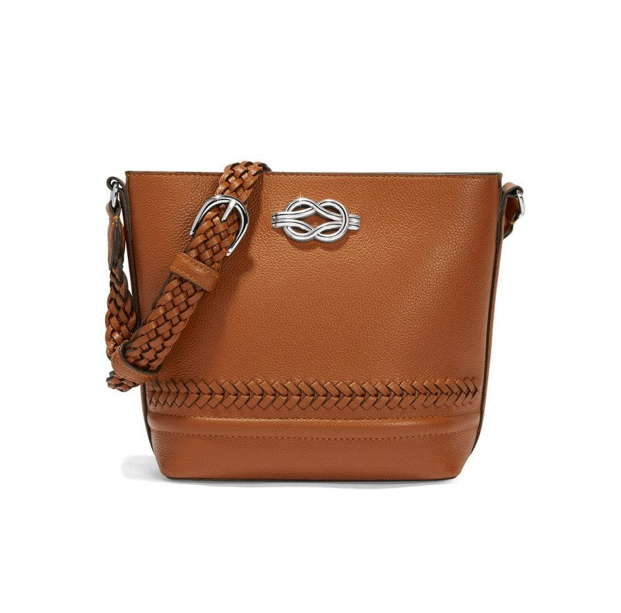 Bright Freda Small Cross Body Bucky Bag in Luggage