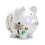 GONE FISHING PIGGY BANK