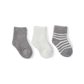 Pewter/Pearl Infant Socks 3pk