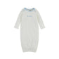 Baby Blue Chainstitch Gown