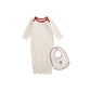 0/3 Santa Baby Sleeper Gown Set