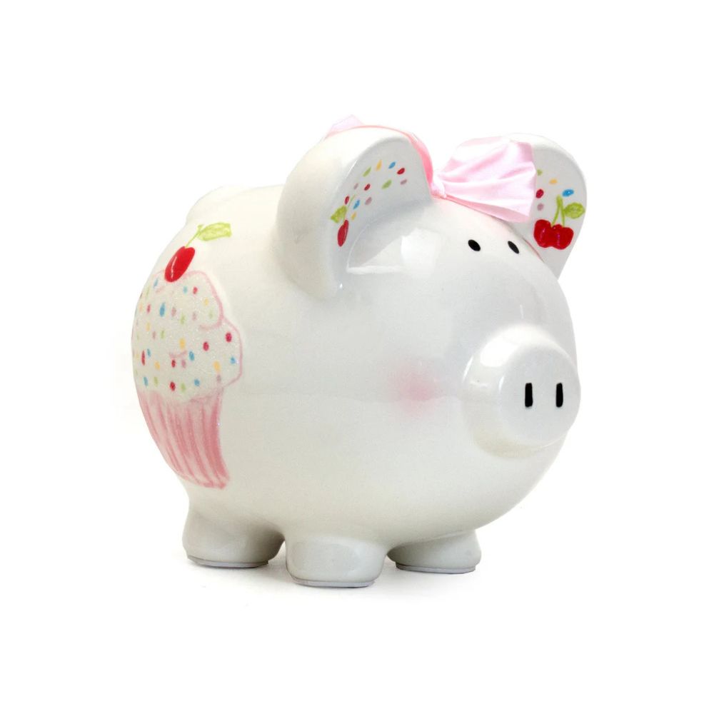 Sprinkle Cupcake Piggy Bank