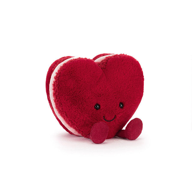 Arlette Red Heart Macaron