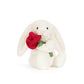 Cream Bunny with Rose - Jellyc