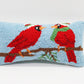 WINTER CARDINAL HOOKED PILLOW
