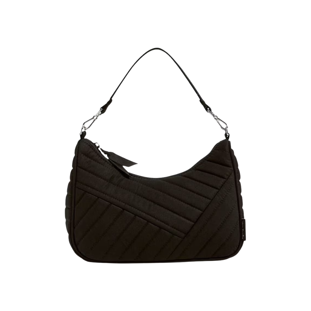 Frannie Mini Crescent Crossbody Black