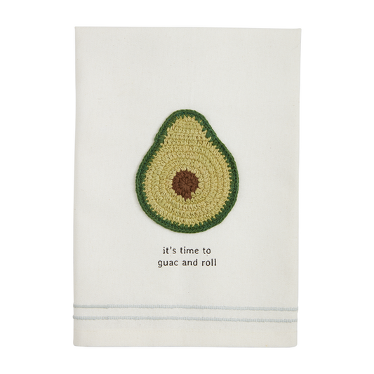Mud Pie Avocado Toast Crochet Towel