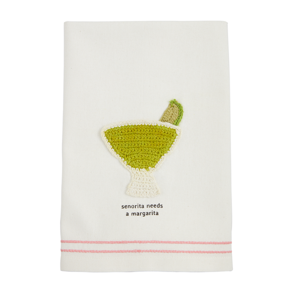 Mud Pie Margarita Crochet Towel