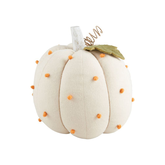 Cream Dotted Stuffed Pumpkin