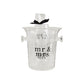 Mr & Mrs Ice Bucket & Glass Set