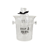 Mr & Mrs Ice Bucket & Glass Set