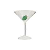 Set of 2 Olive Martini Glasses