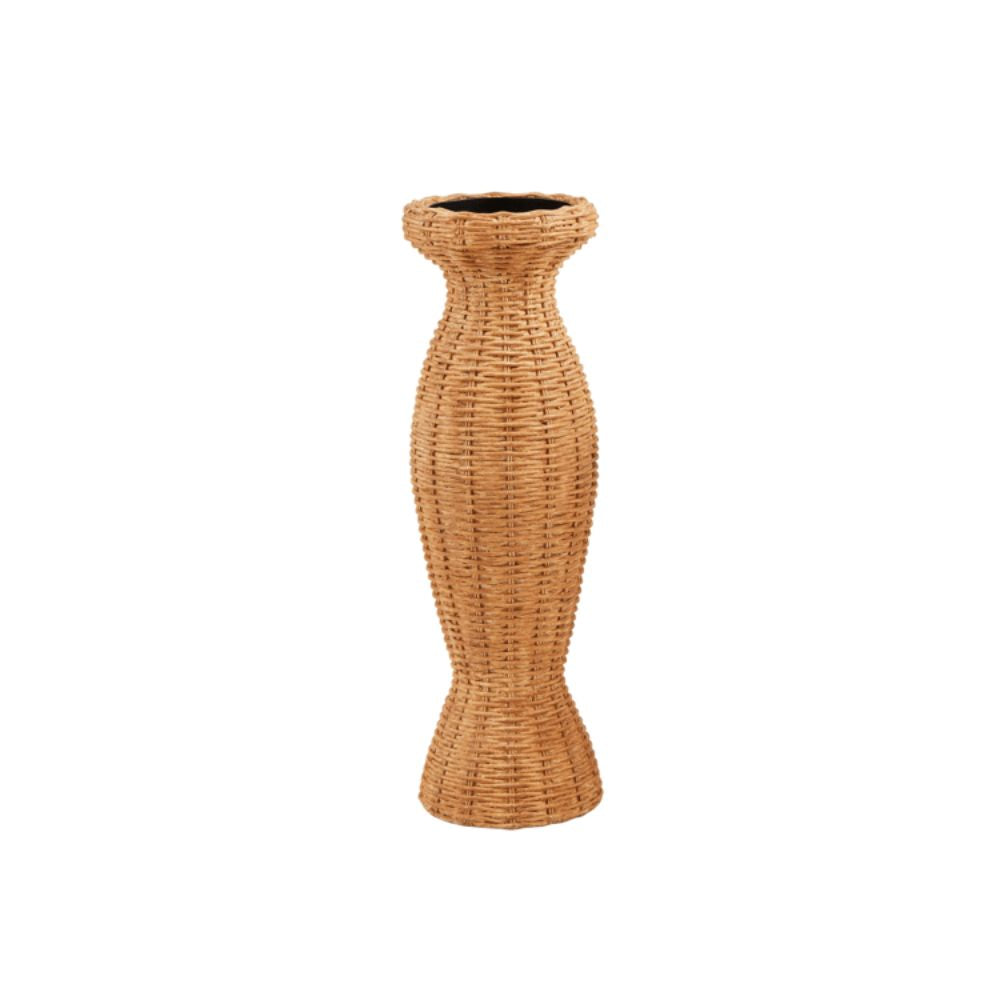 Large Resin Woven Candlestick