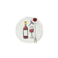 Wine Tapas Plates & Fork Set