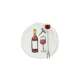 Wine Tapas Plates & Fork Set