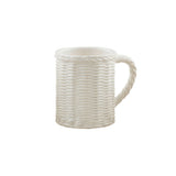 Basket Weave Woven Stoneware Mug