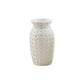 Cane Woven Stoneware Bud Vase
