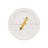 Woven Stoneware Round Platter
