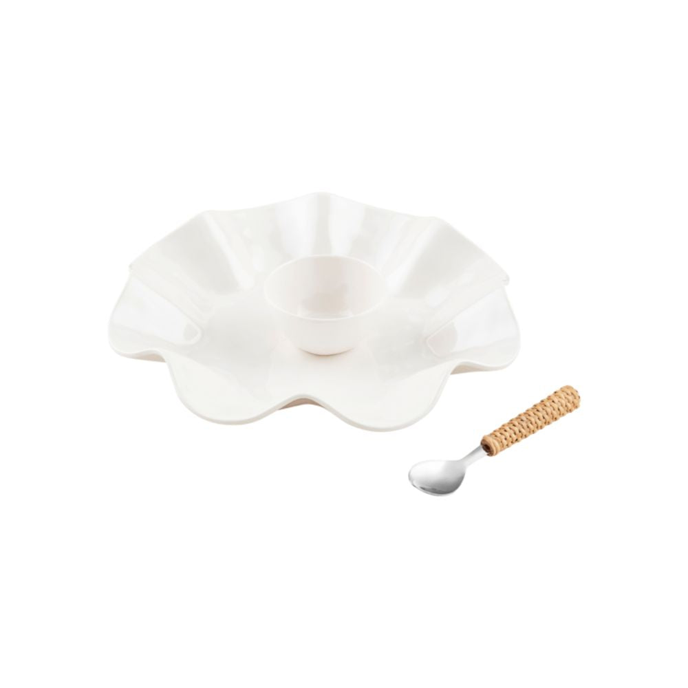 Ruffled Melamine Chip Dip