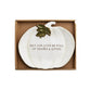White Pumpkin Sentiment Plate