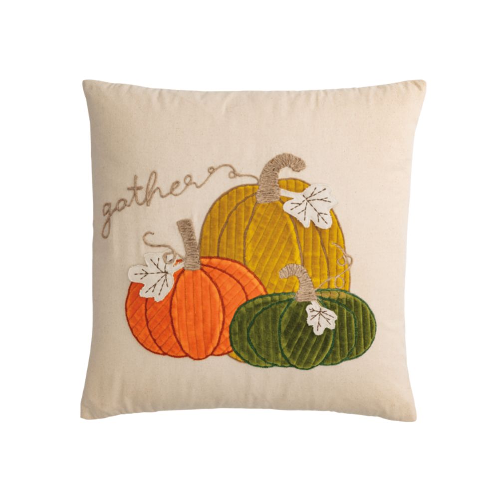Square Corduory Pumpkin Pillow
