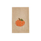 Orange Pumpkin French Knot Towel