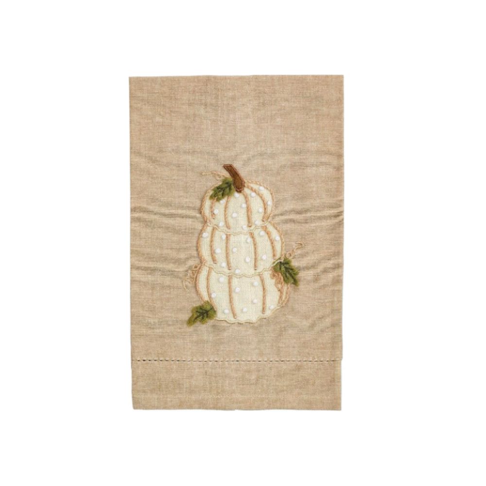 Stacked Pumpkin French Knot Towel