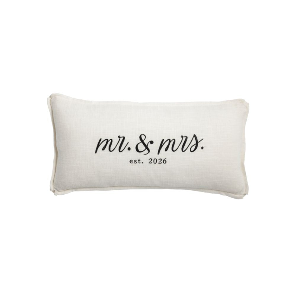 Mr & Mrs 2026 Lumbar Pillow