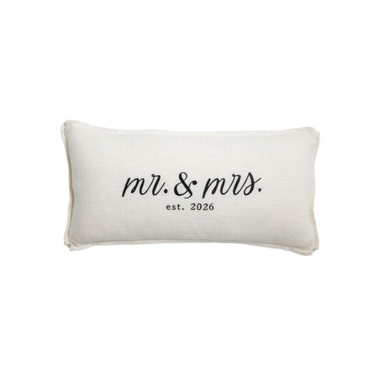 Mr & Mrs 2026 Lumbar Pillow