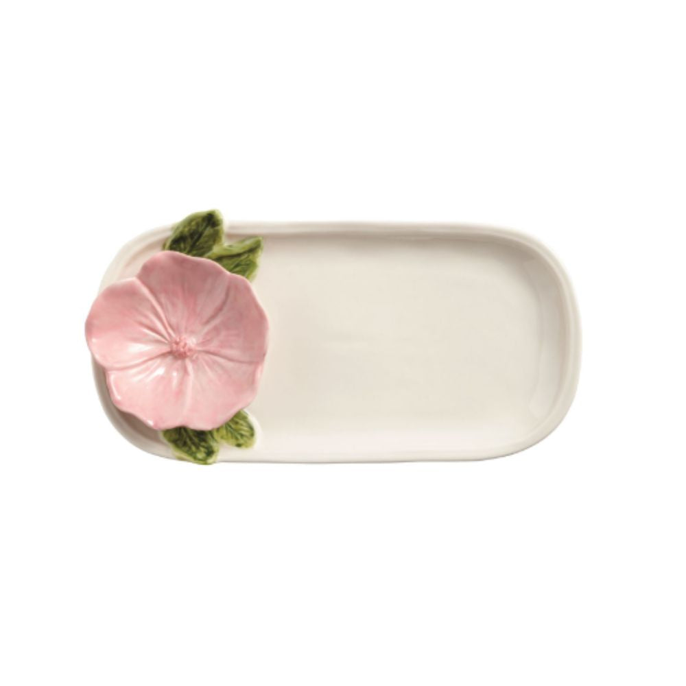 Pink Flower Everthing Plate