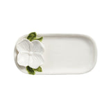 White Flower Everything Plate